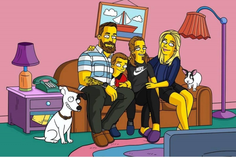 "Simpsonu" portrets no Jūsu fotogrāfijas