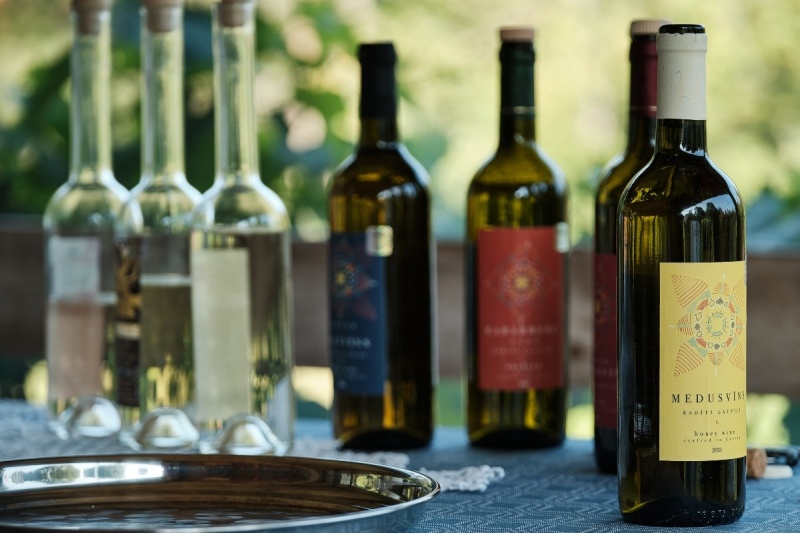 Vīnu un stipro dzērienu degustācija brīvdienu mājā “Spilves”
