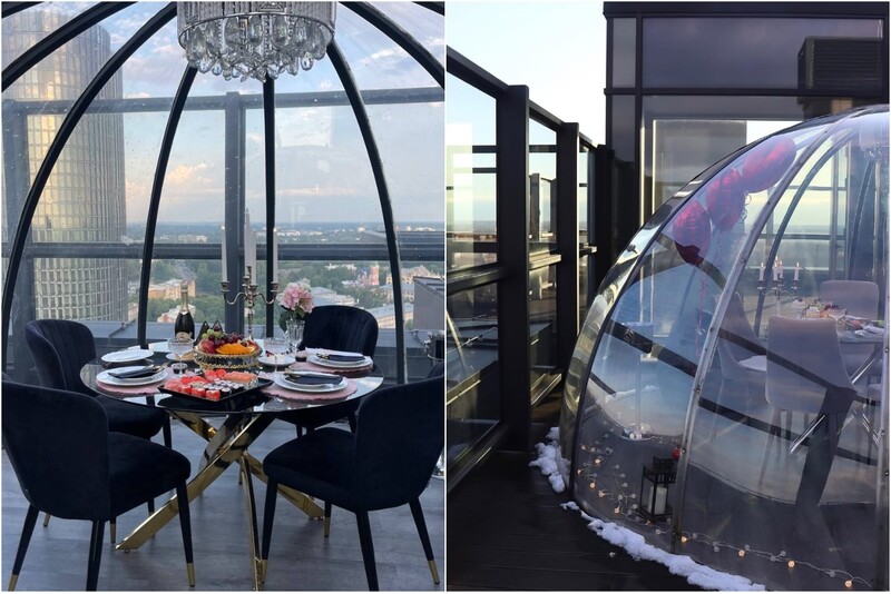 Бранч с друзьями на 23 этаже "Skyhouse Igloo" в Резиденции Философов