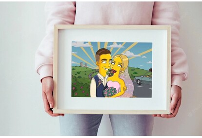 Dāvanu karte "Simpsonu portreta" iegādei no Viar Canvas