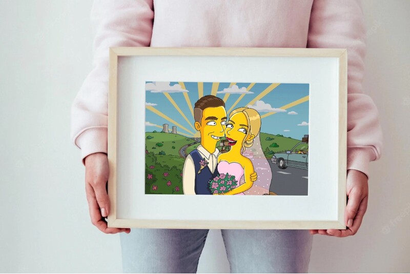 Dāvanu karte "Simpsonu portreta" iegādei no Viar Canvas